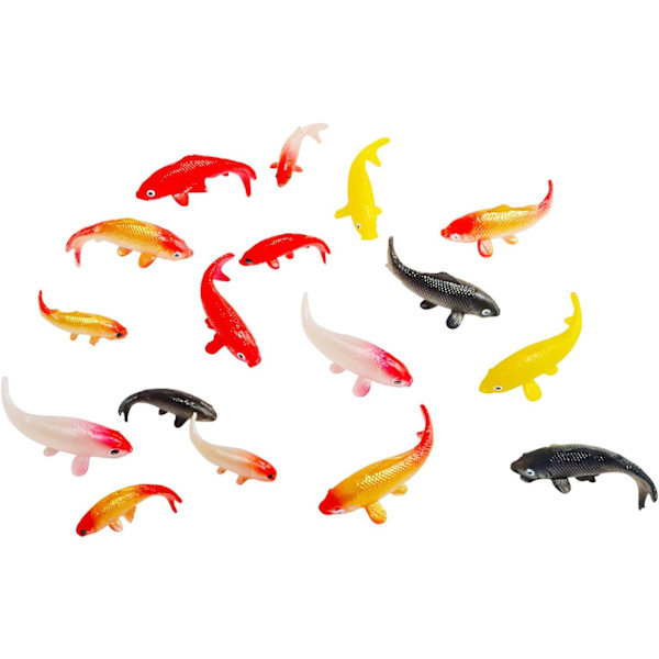 40 st Mini Koi Fisk Mini Guld Fisk Figurer Miniatyr Koi Fisk Små Fisk Fe Trädgård Tillbehör