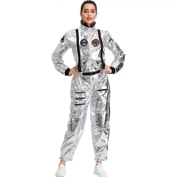 Astronaut Cosplay Kostumer Halloween Karneval Fest Kostumer Til Kvinder Mænd Women M