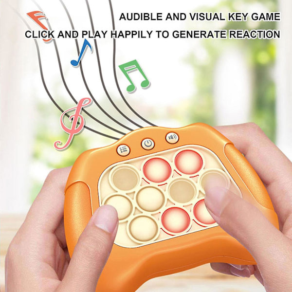 Pop Push It-spelkontroll Bubble Sensory Fidget Toy Electronic Whack Console White