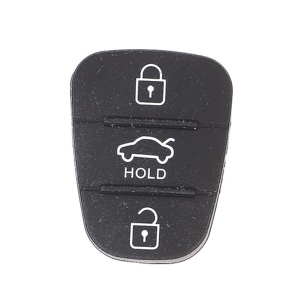 Silikon 3-knapps knappsats Skalbyte Nyckel för Hyundai Kia Auto Keys Partd