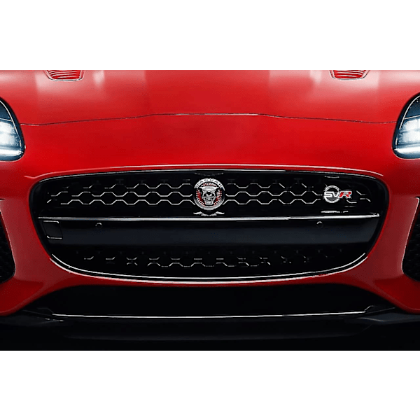3,38 tuuman etusäleikköembleemi sopii Jaguar Xf:lle, tarra Xf:lle (punainen)