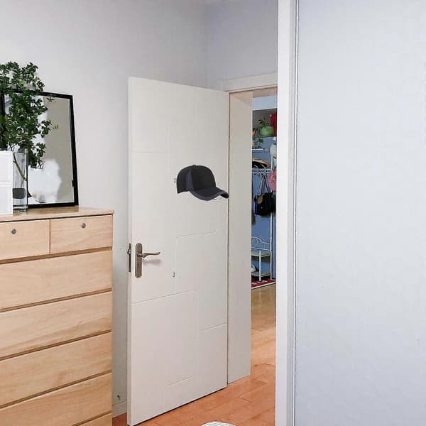 Baseball Hat Rack Hat Display Stand Vægmonterbar Klassisk Stil Kulstofstål 1 Sæt