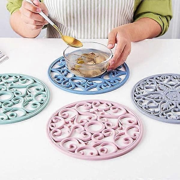 2 stk. Mandala Brik Resinforme Store Silikoneforme til Brikker til Udhulet Blomsterbakke Epoxy 3D Geode