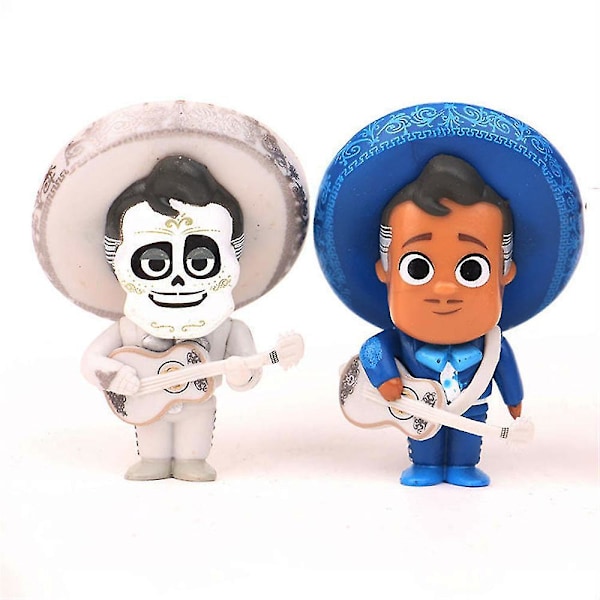 Halloween Party Rekvisitter Coco Figurer Samleobjekter Leke Hjem Ornament Bursdagskake Topper Forbruksvarer Gaver 8stk/sett