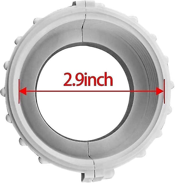 Spa Varmvattenberedare Delade Mutterkopplingar Med Packning/O-ringar (2-pack)