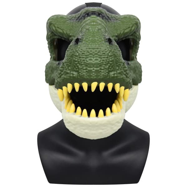 3D Dinosaurushirviönaamio, todenmukainen Raptor Dino, liikkuva leuka