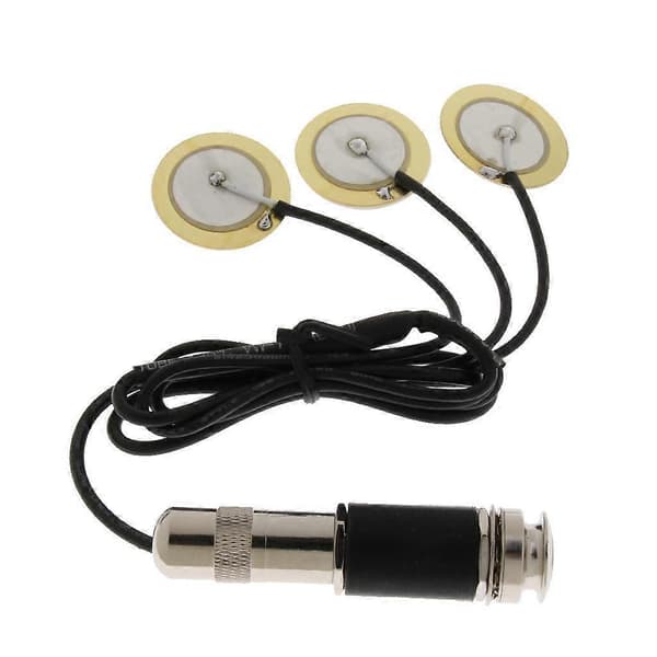 Piezo Pickup Transducer Forsterker Endpin Pickup for Akustisk Gitar