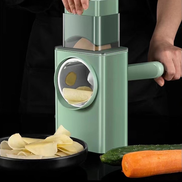 Firkantet tromle grøntsagsskærer Multifunktionel håndkværn Kartoffelskiver rivejern