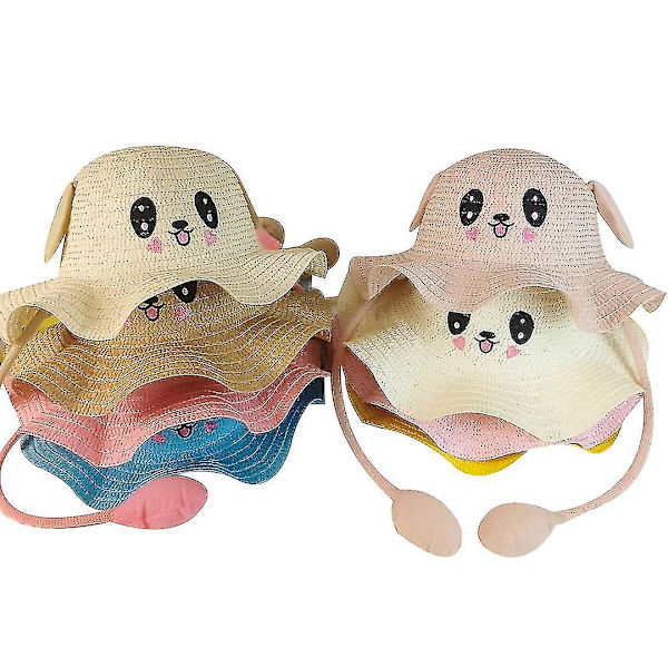 Kids Bunny Summer Hat - Rörliga öron - Lätt och andas Khaki