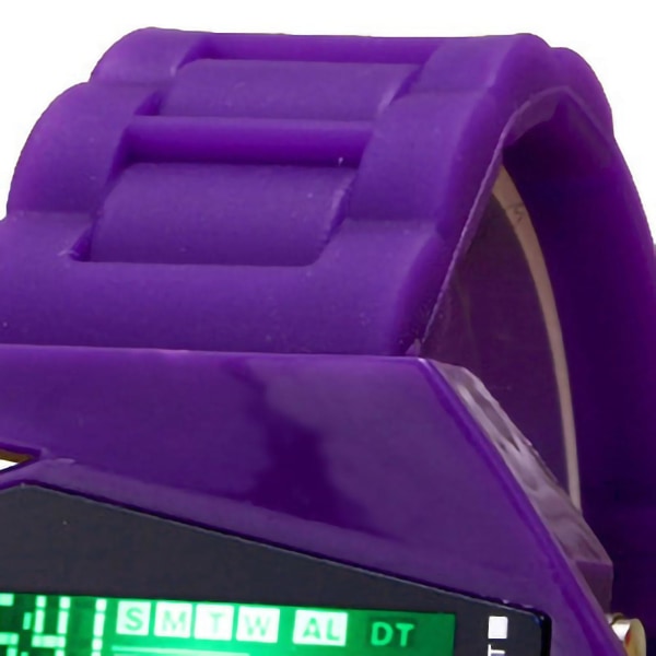 Digitaalinen watch Monitoiminen Unisex värikäs led-lentokone watch naisille ja miehille Purple