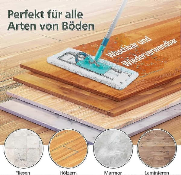 Erstatningsmoppetrekk, 3-pakning, for Leifheit Profi XL Micro Duo / Cotton Plus