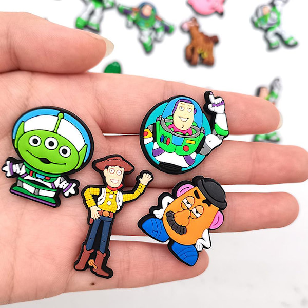 20 stk/sett Toy Story Sko Charms, Croc Clog Sko Dekorasjon