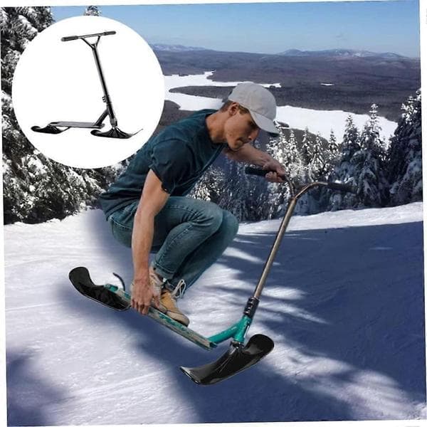 Snescooter Skislæde til Børn Vinter Sjov Nem Installation Børneski Tilbehør 1 Par