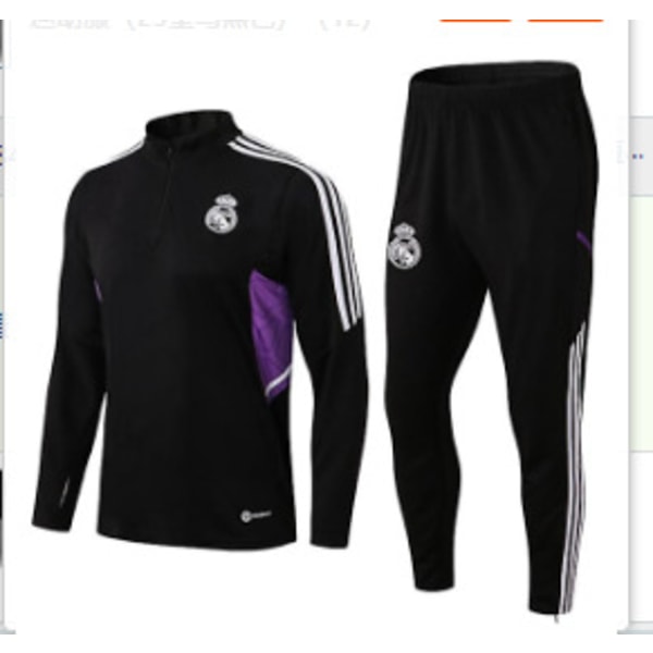 Paris, Atletico Madrid, Inter Milan, Liverpool, Marseille Brasilien Långärmad Tröja, Träningsdräkt för Vuxna och Barn, Fotbollströja Set 34 XL