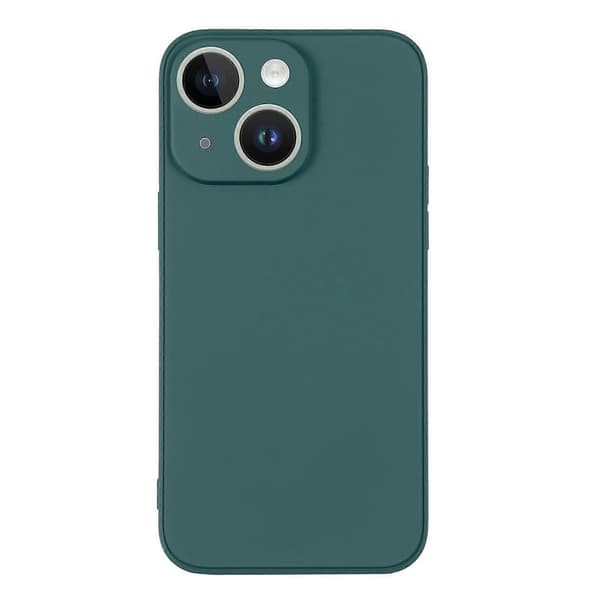 Silikondeksel til iPhone 14 Plus med håndleddsstropp Deep Green