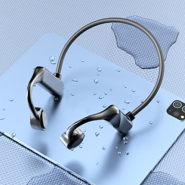 Benledningshörlurar Vattentäta Körning Bluetooth-headset Svart