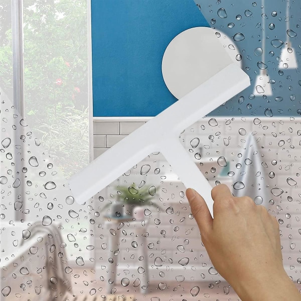 Suihkukaavin kaavin Silikoni/kumi Pyyhkimen puhdistus Kaavin ikkunakaavin WC:llä Keittiö Kylpyhuone Koukku Valkoinen (valkoinen)