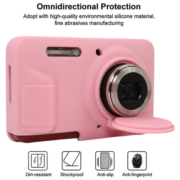 Case for Kodak Pixpro Fz55 Digital Camera, with Lens Cap (Compatible, Coffee)