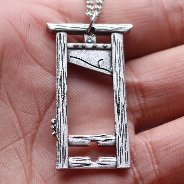 Zmd Guillotine Kaulakoru Goottilainen Pnoto Frame Ketju Korut Lahja Riipus Tarvike Bronze