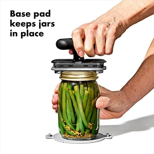 Swivel Jar Opener with Base Plate, Black