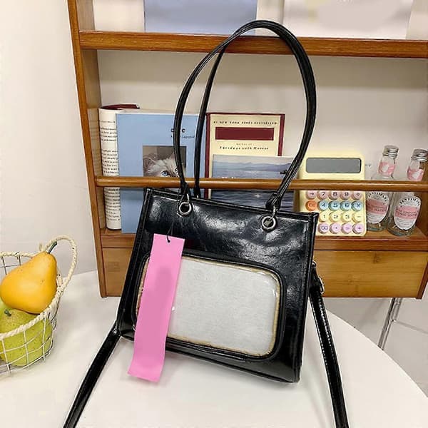 Ita Väska Multifunktionell Ryggsäck Crossbody Väska Messenger Axelväskor för Anime Display Mode Hanbag Satchel Plånböcker White