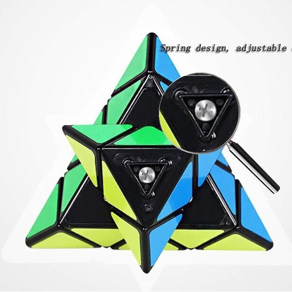 Triangle Cube, Pyramid Speed ​​Magic Cube, Pyramid Speed ​​Cube julegave til barn og voksne