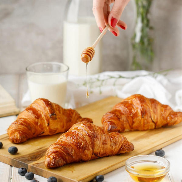 100 kpl Hunajakauhat Mini Honey Dippers 6 tuuman Puiset Honey Dipper Sekoittimet Hunajakenno Wood Color