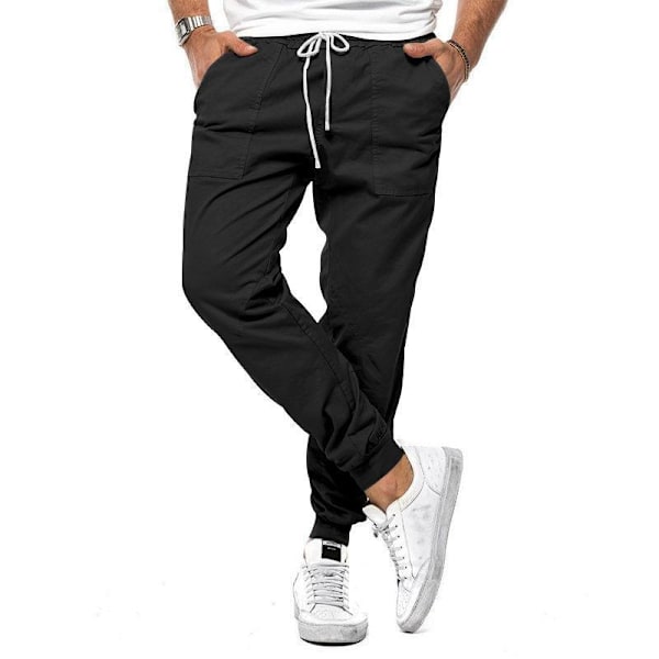 Herr Vår/Sommar Nya Artiklar Lotter för Semesteraktiviteter Långärmad Herrkläder Black XL