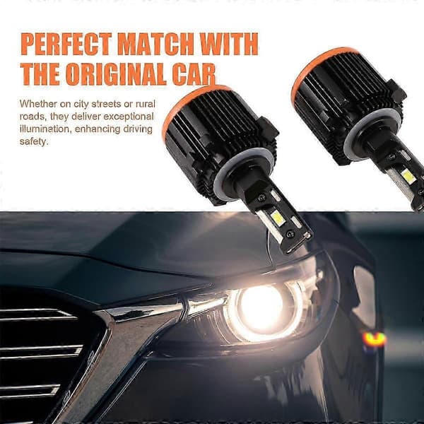 H15 LED Bilbelysning Strålkastarlampor Helljus Halvljus Varselljus kompatibla med Golf Black