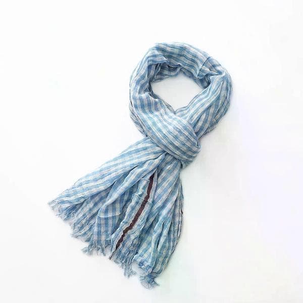 Bomuld Hør Ternede Mode Kvinder Tørklæde Efterår Vinter Varm Halstørklæde Pashmina Casual Mand Tilbehør Kvast Bufandas Sjaler