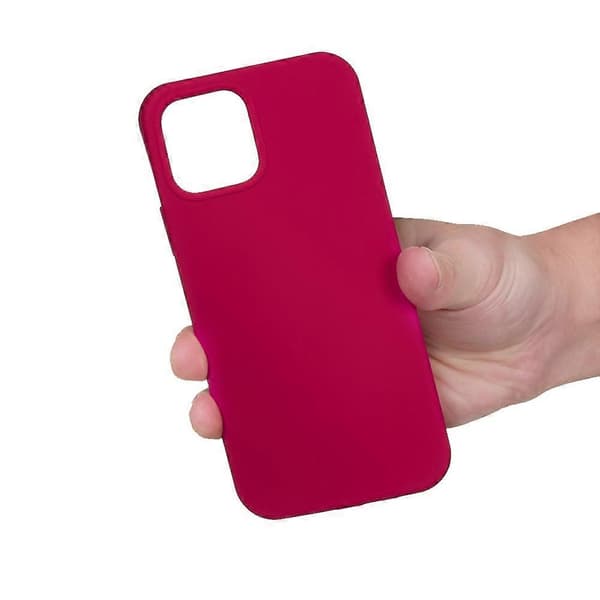 Flexibelt silikonskal för iPhone 15, mjukt foder, anti-droppskydd Pink Rose