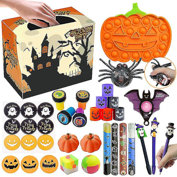 Halloween Jul Julenissegaver Dekorasjon Dekompresjon Leke Sett Gresskar Nedtelling Kalender Blindboks St-018