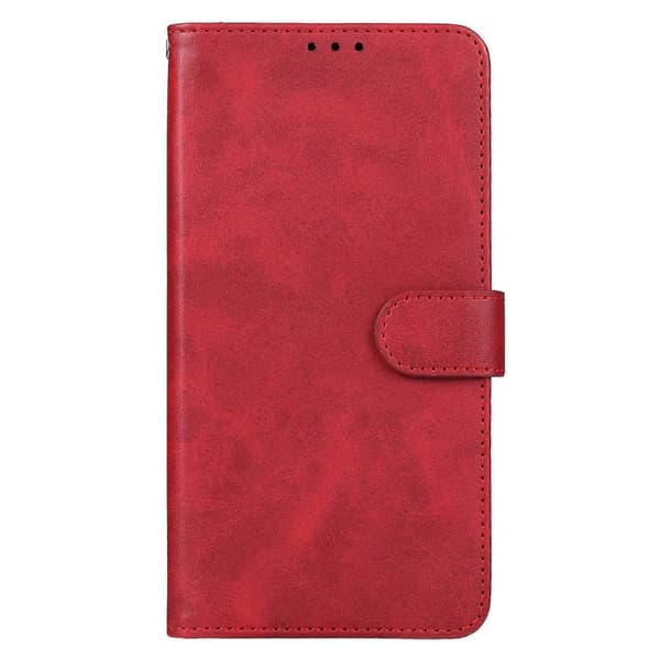 Læder telefoncover til Xiaomi Redmi 12 5G Red