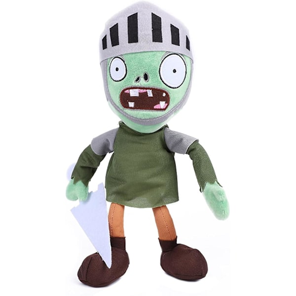 SBSG 3-pack Plants vs Zombies Plysch Zombies Set Leksak Kapten Zombie, 1 2 Fyllda Mjuka Riddare Zombies Dockor