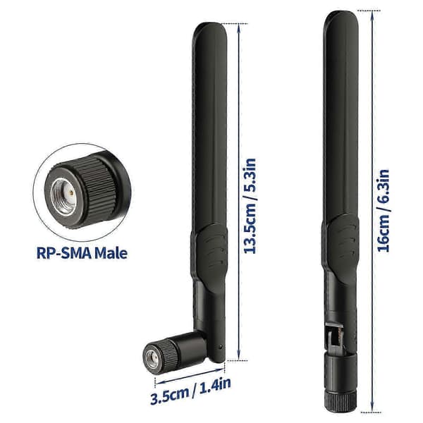 4G LTE Vildtkamera Antenne 8dBi RPSMA Han (4-pak) Forbedret Signal til Spypoint Cellular Vildtkamera