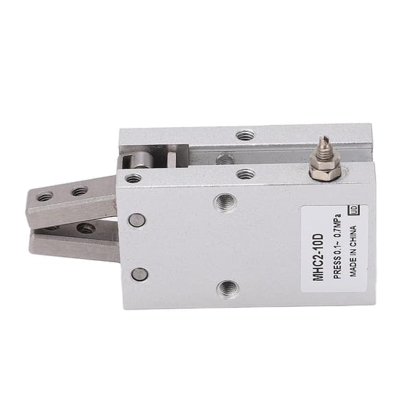 Ouitble Finger Cylinder Gripper Luftcylinder Pneumatisk 10mm Boring M5x0.5 Aluminiumslegering