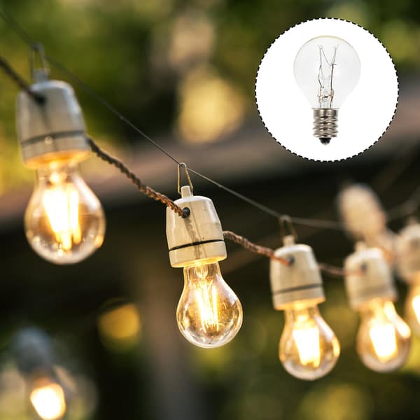 6 stk. E12 Duftvoks Diffuser Lamper Husholdnings Globe Klare Pærer Dekorationer Transparent 4.50X3.00X3.00CM