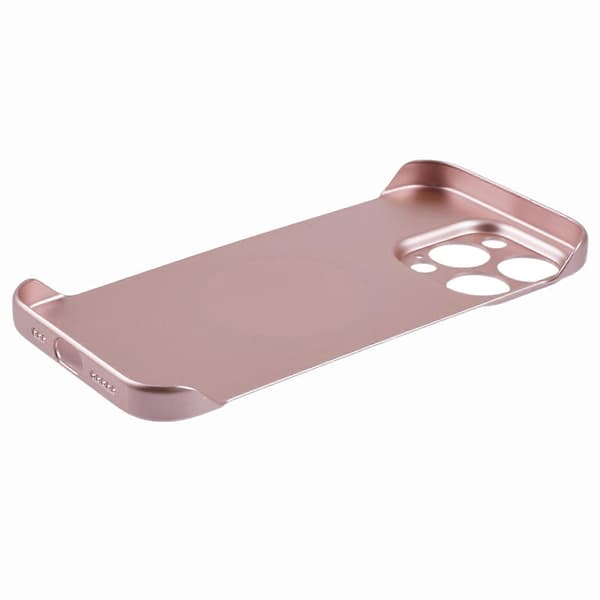 Cover til iPhone 14 Pro Max, kompatibel med MagSafe, hård PC, rammeløs telefon Rose Gold