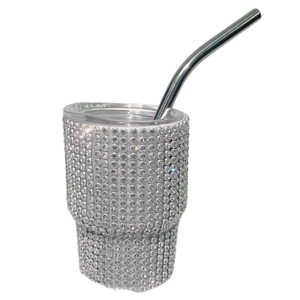 Mini Shot juomalasi olkiruokalaatuisella vuotamattomalla lämmönkestävällä kuohuviinillä eristetty vesikuppikahvimuki Silver
