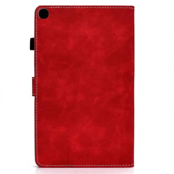 Læder tekstur etui til Samsung Galaxy Tab A7 Lite T220 Red