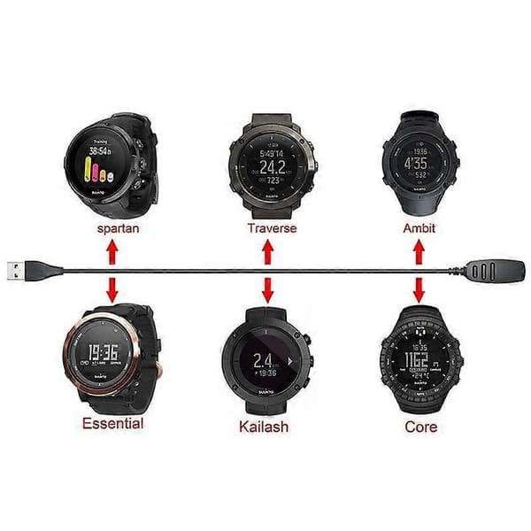 Universal USB-ladekabelklemmeadapter til Suunto Ambit 1/2/3 Smartwatch