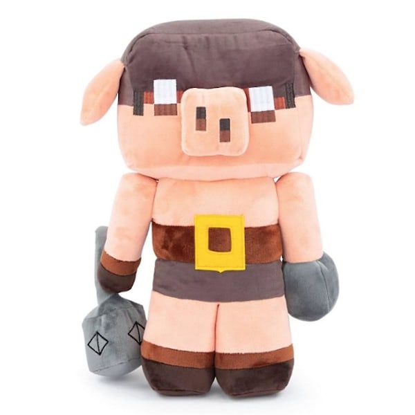 Minecraft Legends Series Piglin Grunter Plysjleke - Morsom, myk plysjdukke for spillfans, barn, voksne - Gaver