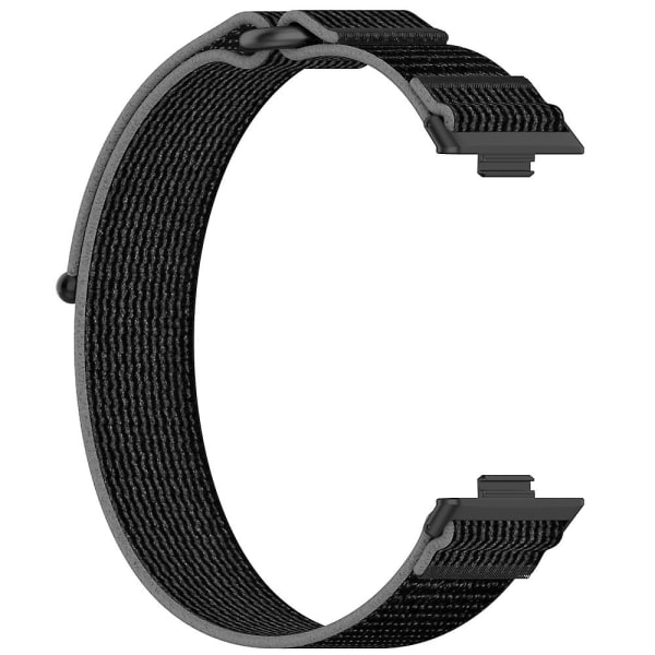 Loop Nylon Rem för Huawei Watch Fit 3 Black Grey