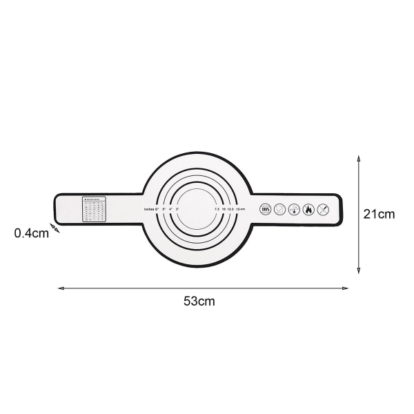 Tyuhe 2 stk silikonbrødslynge for nederlandsk ovn Non-stick Gjenbrukbar bakematte med lange stropper Varmebestandig gryteholder Black