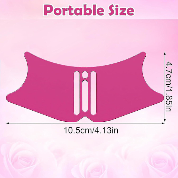 3 st Silikon Eyeliner schabloner, Nose Shadow Stencil, Eye Makeup Tool, Eyeliner Guide Mall, Quick Makeup Tool för nybörjare 3Pcs Rose Red