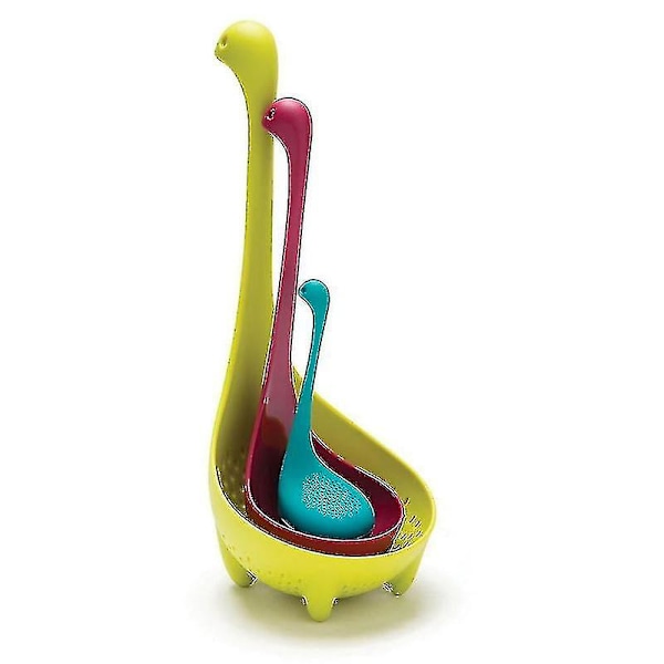 Alle Nessie's I One, Nylon, Siteske, Suppeske, Te Infusionerblå, Lillagrøn 3 stk.