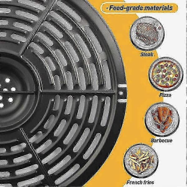 Airfryer kokeplate for Ninja, avtakbart stativ og brett Black