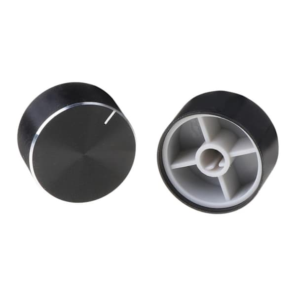 2 stk 25x13mm D-akse roterende potensiometerknapp koder volumkontroll for høyttaler