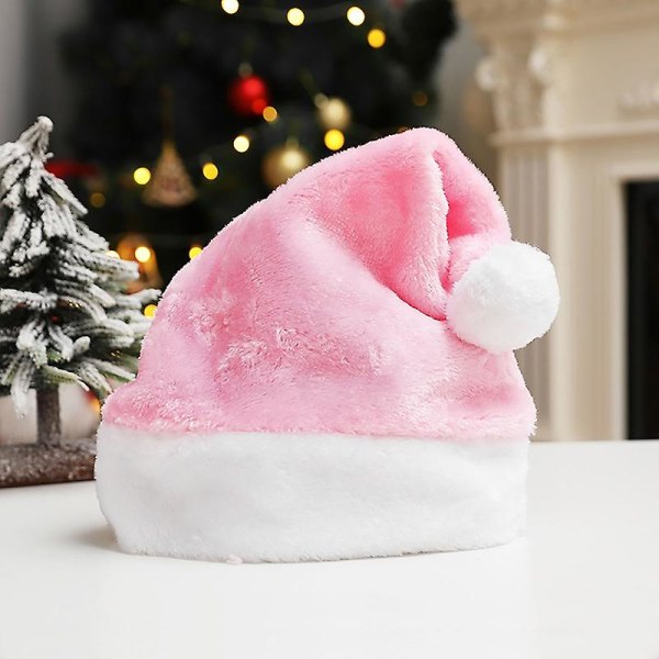 Plysj Xmas Hat Myk Komfortabel Levende Farger Christmas Hat Festival Dekor Grey