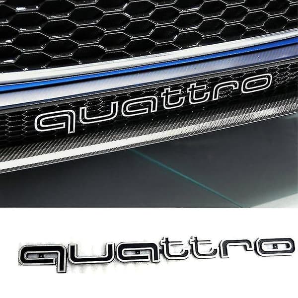 Cool Quattro Logobadge Emblem Bilsticker Frontgrill Nedre Trim Til Aud-i A6 A7